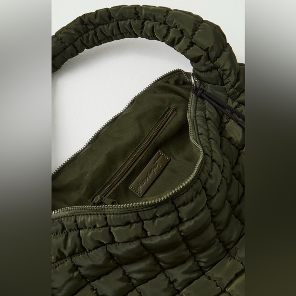 Free People Movement ~ Quilted Carryall Bag ~ Army Green ~ * NWT - Picture 7 of 9
